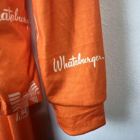 Whataburger Adult PJ's Pajama Set Size Medium lounge hamburger fries shake ya'll - Picture 6 of 14